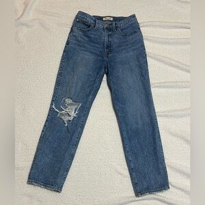 Madewell The Perfect Vintage Straight Jean in Kingsbury Wash sz 28 NG247